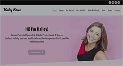 Desktop Screenshot of haileyrowe.com